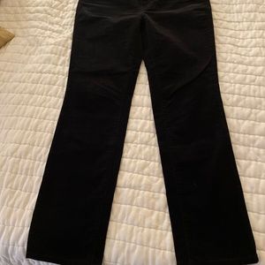 Talbots High Waist Straight Leg Corduroy Pants
